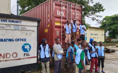 LLEGADA DE CONTENEDOR A SIERRA LEONA (23-6-2023)