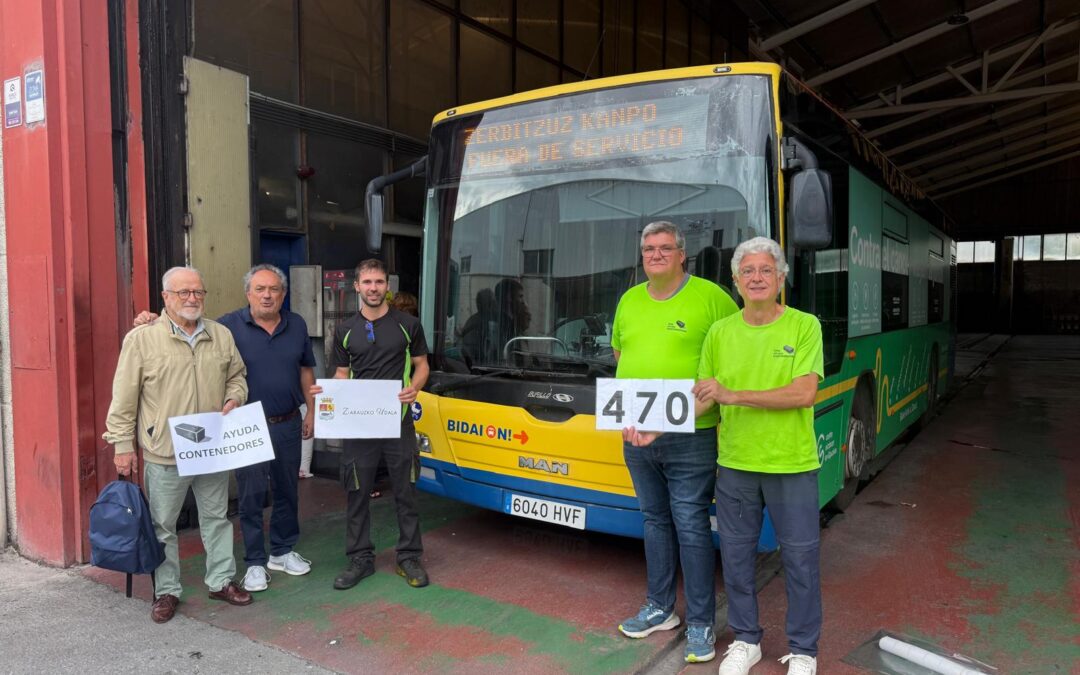 El 470.  ENVÍO DE AUTOBÚS DESDE ZARAUTZ A CABO VERDE (27-08-2026)
