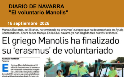 MANOLIS FINALIZA SU «ERASMUS» DE VOLUNTARIADO  (16-09-2026)